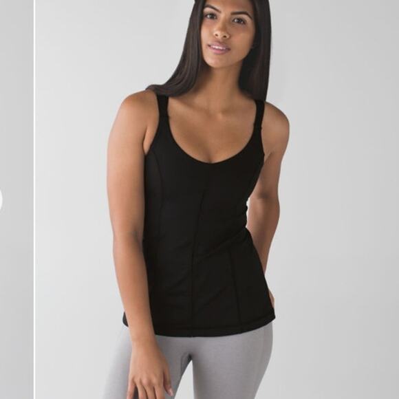 Lululemon Hot To Street Tank Top‎ Black Strappy Back Size 4 - Picture 4 of 9